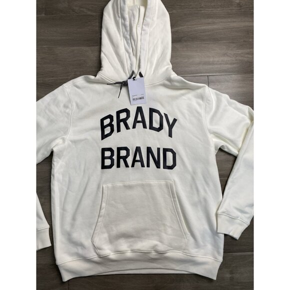 $95 Brady Brand Sweatshirt Mens M Hoodie Gym Athletic Performance Workout Run - Picture 1 of 8